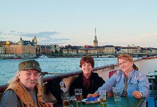 Holjevac durante unas vacaciones en Europa con su familia 