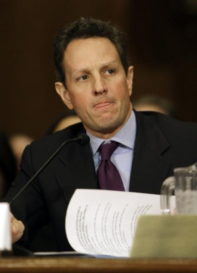El flamante secretario del Tesoro Geithner. 