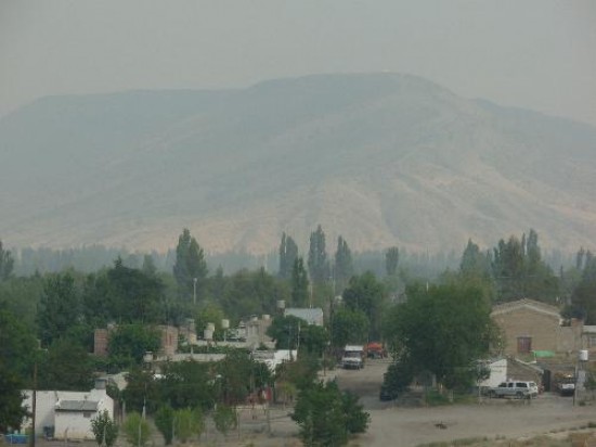Un incendio en Chile modific por varias horas el paisaje del norte de Neuqun. 
