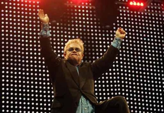 Elton John deslumbr en La Bombonera. Foto: DyN.