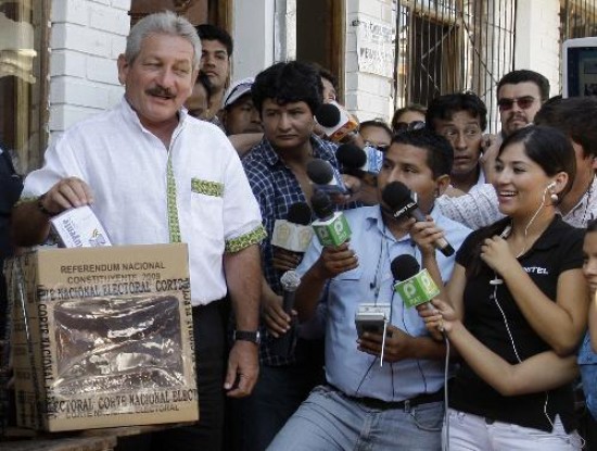 Costas, el prefecto de Santa Cruz, uno de los deparatmentos que votaron por el 