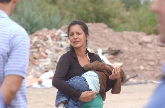 Lorena, hermana del nio quemado se quej por la indiferencia gubernamental. 