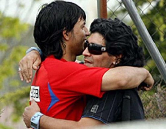 El nieto de Maradona ha sido llamado Benjamn. 