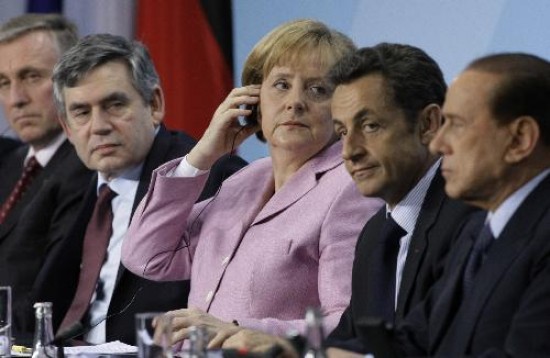 Los lderes europeos reunidos en Berln reclamaron acciones urgentes y coordinadas para salir de la crisis global. 