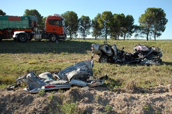 El accidente ocurrido sobre la Ruta 3 se cobr tres vidas. 