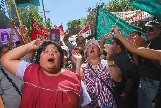 La marcha de ayer fue una de las ms numerosas desde que empez el conflicto. 