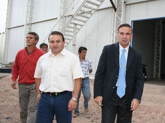 Pichetto lleg ayer al Valle y recorri obras con Rivero, presidente del Congreso. 