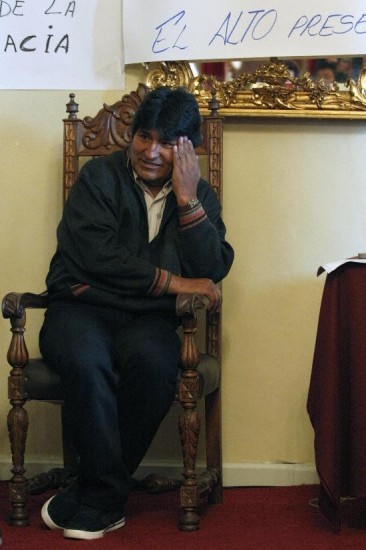 El presidente boliviano comenz una huelga de hambre. 