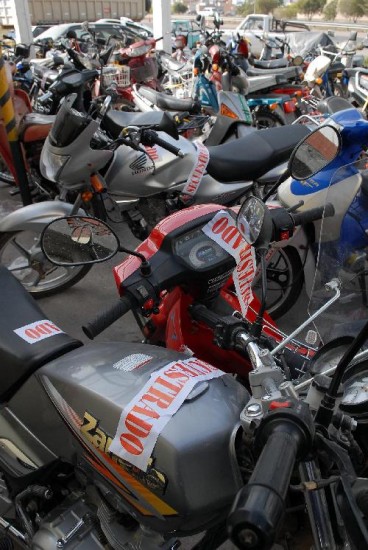 Los depósitos se llenan de motocicletas que son secuestradas diariamente por el personal de la comuna. 