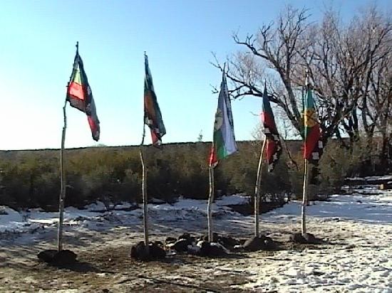 Los Caumil y los Sayueque colocaron sus banderas en el Rehue. 