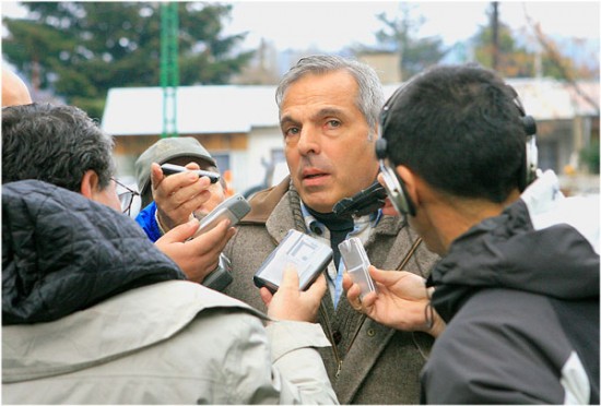 El gobernador Jorge Sapag vot en San Martn de los Andes. (ASM).-