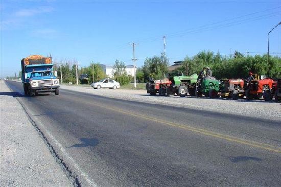 El tramo entre Huergo y Godoy es uno de los sectores ms complicados de la Ruta 22. 