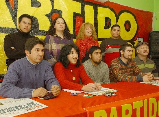 Patricia Jure y otros integrantes de la nmina del Partido Obrero 