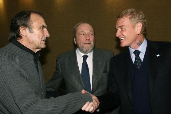 Reutemann, Biolcatti y De Narvez participaron del encuentro en el hotel Intercontinental. 