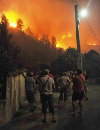 Las balas trazadoras incendiaron un bosque y estuvieron a punto de afectar a un barrio. 