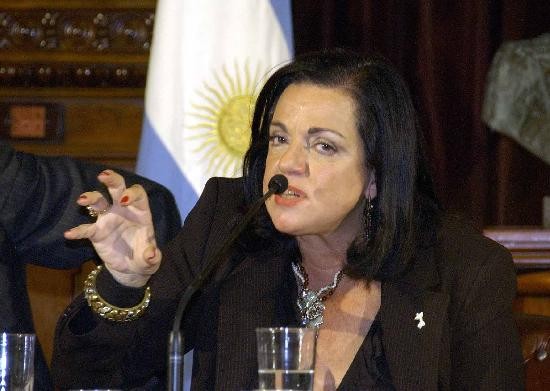 La ministra de Defensa, Nilda Garré. 