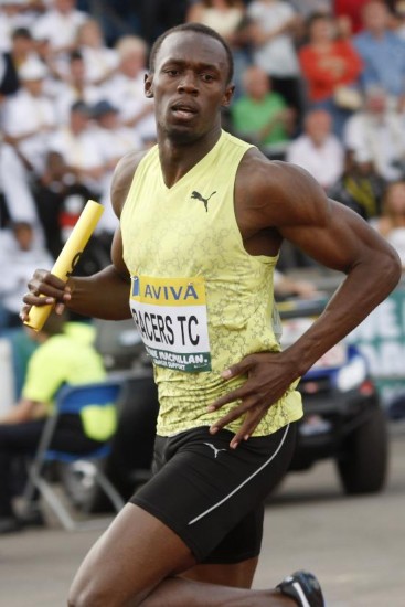 Bolt fue inalcanzable en la posta. 