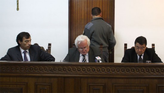 Los magistrados de la causa en la lectura de la sentencia. (Foto: Leonardo Petricio/AN).