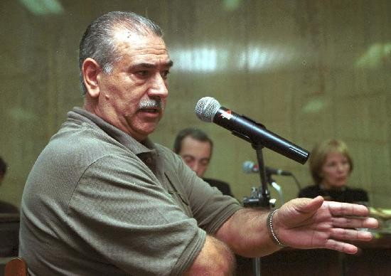 Hctor Hugo Gonclvez, durante un juicio realizado en Baha Blanca. 