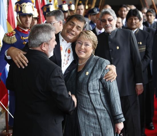 El presidente ecuatoriano tambin liderar el bloque de Unasur. 