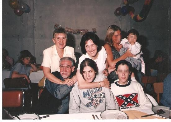 Lucas David junto a su madre y su hermano, poco antes del hecho que cambi sus vidas. 