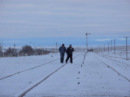 Postales de la nieve en la Lnea Sur. Foto: Jos Mellado (agencia Jacobacci)