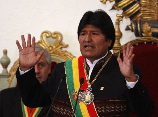 El mandatario boliviano va por su primera reeleccin. 