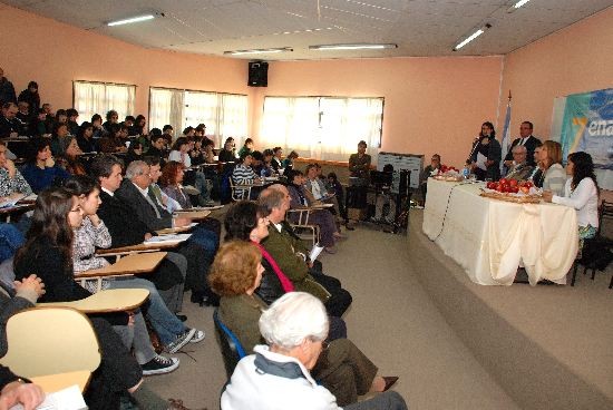 Estudiantes de distintos puntos del pas llegaron hasta Roca. 