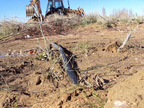 Las tomas irregulares fueron halladas en la zona del Parque Industrial de la ciudad petrolera. 
