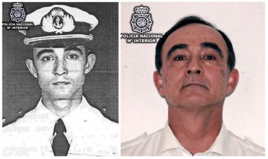 Las fotos corresponden a Poch durante su etapa de servicio en la aviacin naval y en la actualidad, al ser detenido 