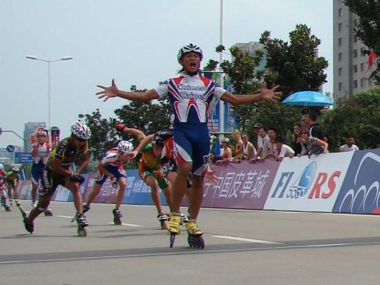 Fan Chuqian y un desahogo enorme, despus del intenso maratn. 