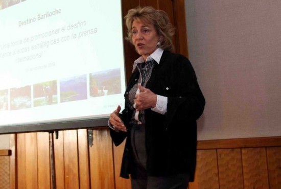 Annie Millet, vicepresidenta de Destino Argentina, est en Bariloche. 