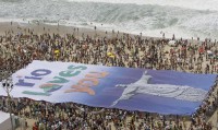 Copacabana estuvo a full y el público estalló cuando Rogge dijo que la elegida era la ciudad turística. Dos años antes de los Juegos, Brasil tendrá el Mundial de fútbol. 