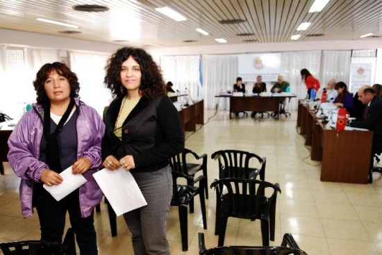 Silvia Calvo y Mercedes Barrera estuvieron en el Concejo Deliberante de Viedma. 