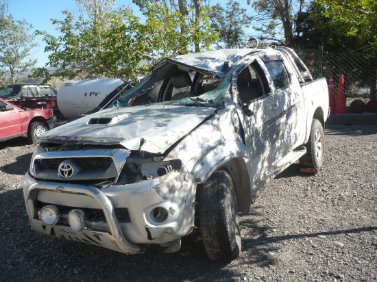 El conductor de la Toyota, Roberto Luis Kraemen, muri al salir despedido del vehculo. 