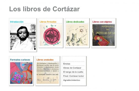 La muestra est en http://cvc.cervantes.es/literatura/libros_cortazar/ 