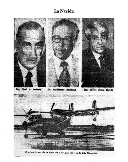 De izq. a der., Raúl Ondarts, Guillermo Zubarán y Carlos Sureda. 