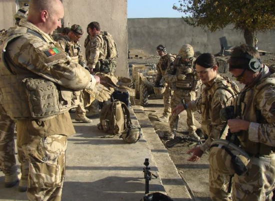Las tropas de la OTAN durante una operacin en el norte de Afganistn. 