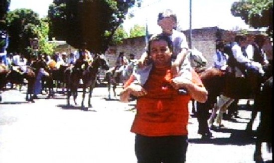 La ltima foto que se sac Pomar con una de sus hijas, en el Valle de Uco, Mendoza. 