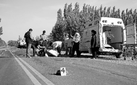 Los mdicos slo pudieron certificar que el hombre haba muerto. 