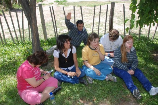 Los chicos de la escuela Casaverde que terminan este ao el secundario.