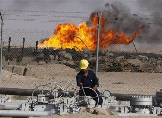 El pozo petrolero qued en zona de disputa tras la cruenta guerra de 1980-1988. 