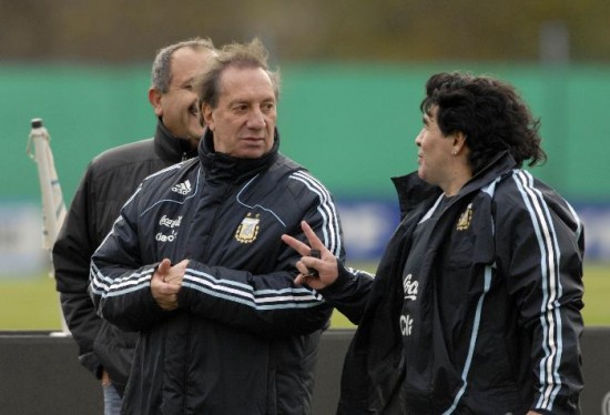 Bilardo y Maradona juntos, una imagen que podra no volver a repetirse. 