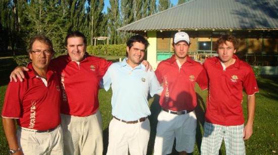 Martnez, Fiordelli, Ravera y Aubone, los campeones en Roca. 