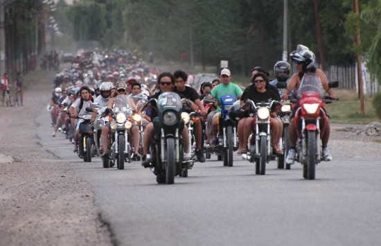 Este ao fueron casi 900 los motoqueros reunidos. 