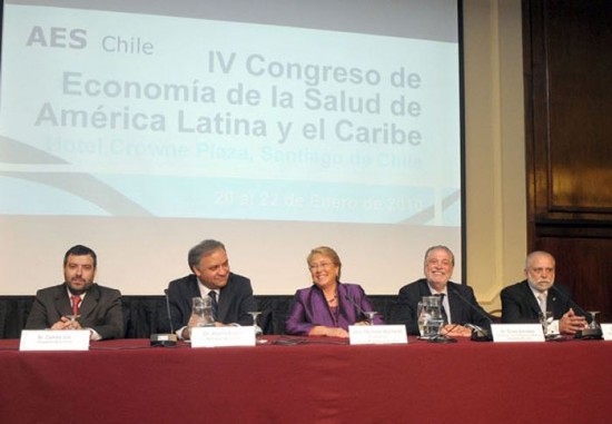 La presidenta de Chile, Michelle Bachelet, presente en la inauguracin del encuentro. 