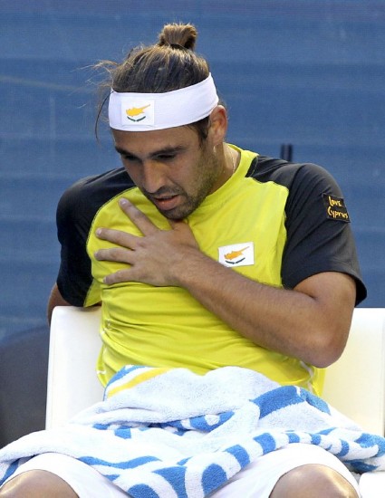 El hombro derecho de Baghdatis dijo basta. 