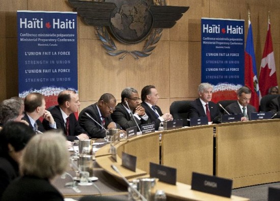 La cumbre de Montreal realizada ayer. Las palabras del premier haitiano fueron elocuentes: 